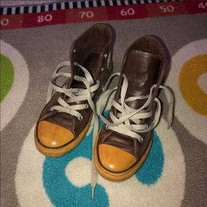 Brown Leather Converse sz 13Y